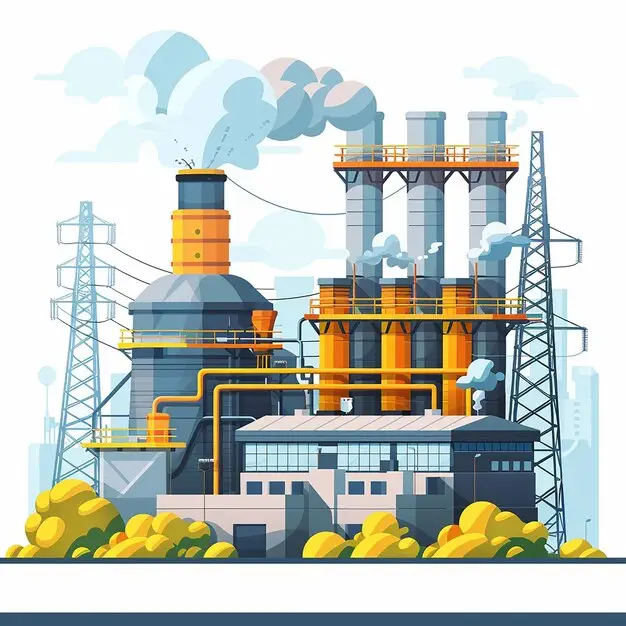 Power Plant Illustration